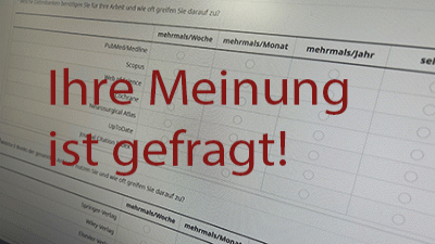 Umfrage zu E-Ressourcen